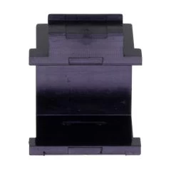 Heavy-Duty Blank Keystone Insert, Thermoplastic , Black, 25-Pack -Server Cabinet Accessories 00407029 3 81926.1656084310