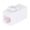CAT5E Keystone Coupler, Female RJ45(8x8), Snap-In, Thermoplastic, White, 25-Pack -Server Cabinet Accessories 00407030 1 85639.1655911780