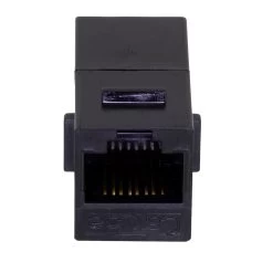 CAT5E Keystone Coupler, Female RJ45(8x8), Snap-In, Thermoplastic, Black, 25-Pack 8 CAT5E Keystone Coupler, Female RJ45(8x8), Snap-In, Thermoplastic, Black, 25-Pack -Server Cabinet Accessories 00407031 3 72766.1655911784