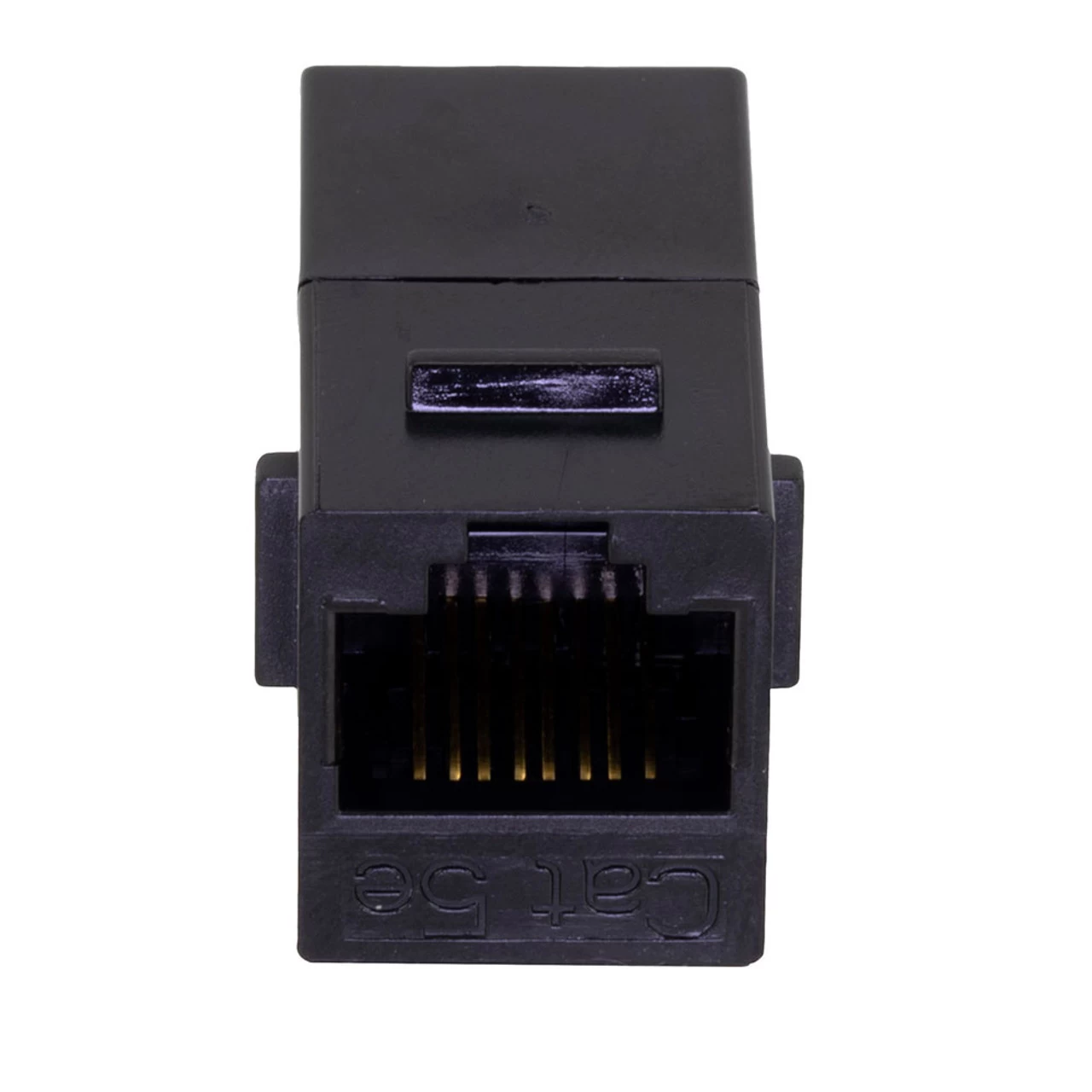 CAT5E Keystone Coupler, Female RJ45(8x8), Snap-In, Thermoplastic, Black, 25-Pack 5 CAT5E Keystone Coupler, Female RJ45(8x8), Snap-In, Thermoplastic, Black, 25-Pack - Image 3