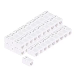 CAT5E Keystone Coupler, Female RJ45(8x8), Snap-In, Thermoplastic, White, 50-Pack 9 CAT5E Keystone Coupler, Female RJ45(8x8), Snap-In, Thermoplastic, White, 50-Pack -Server Cabinet Accessories 00407034 4 33619.1656084315