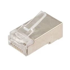 CAT6A FTP Ethernet RJ45 Plug, 25 Pack, C6A-8P8C, CE Compliance