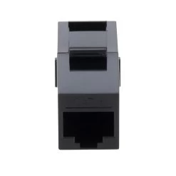 CAT6 UTP Inline Keystone InlCoupler, RJ45 Female To RJ45 Female, Snap-In, 10 Pack, Black -Server Cabinet Accessories 00407068 4 61821.1667858498
