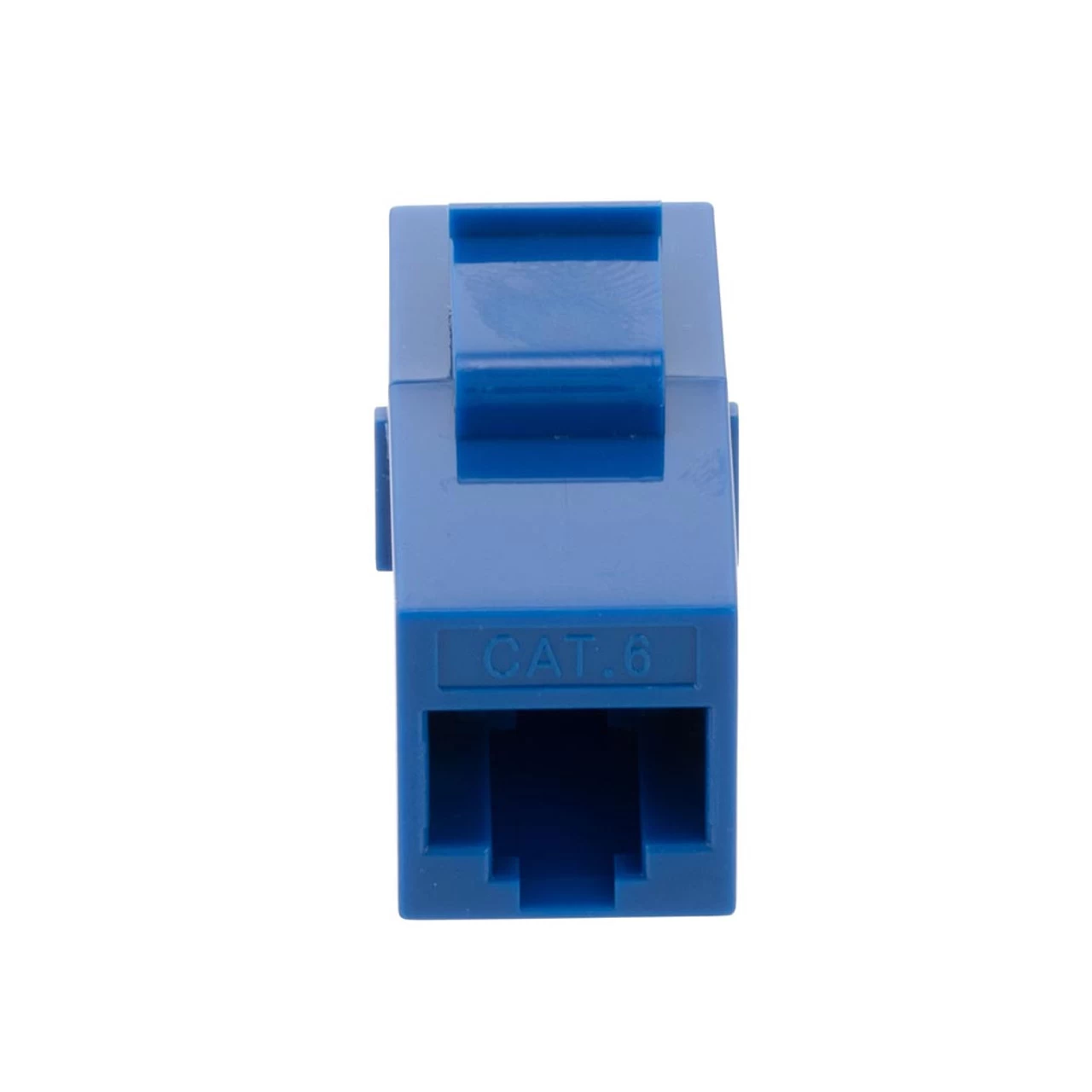 CAT6 UTP Inline Keystone Coupler, RJ45 Female To RJ45 Female, Snap-In, 25 Pack, Blue 6 CAT6 UTP Inline Keystone Coupler, RJ45 Female To RJ45 Female, Snap-In, 25 Pack, Blue - Image 4