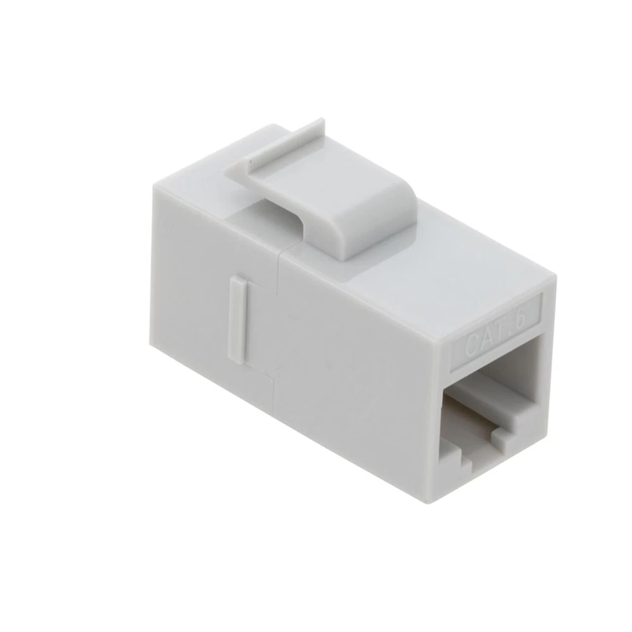 CAT6 UTP Inline Keystone Coupler, RJ45 Female To RJ45 Female, Snap-In, 10 Pack, Gray 5 CAT6 UTP Inline Keystone Coupler, RJ45 Female To RJ45 Female, Snap-In, 10 Pack, Gray - Image 3
