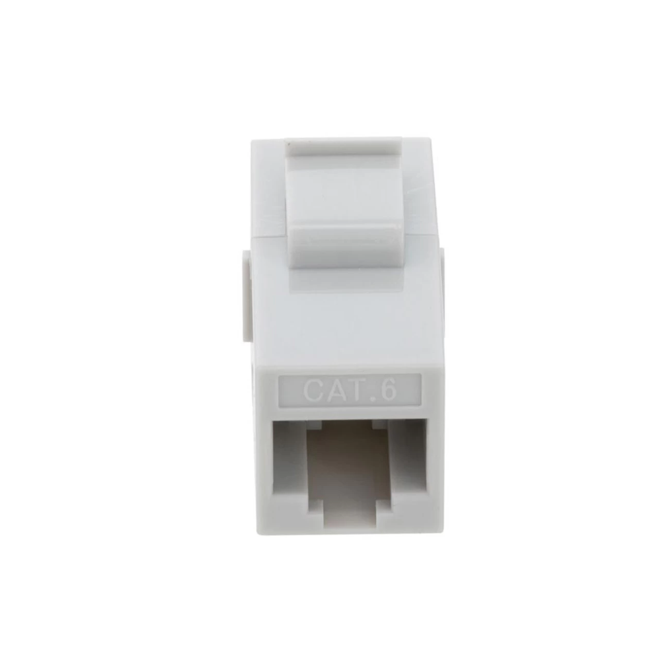 CAT6 UTP Inline Keystone Coupler, RJ45 Female To RJ45 Female, Snap-In, 10 Pack, Gray 6 CAT6 UTP Inline Keystone Coupler, RJ45 Female To RJ45 Female, Snap-In, 10 Pack, Gray - Image 4