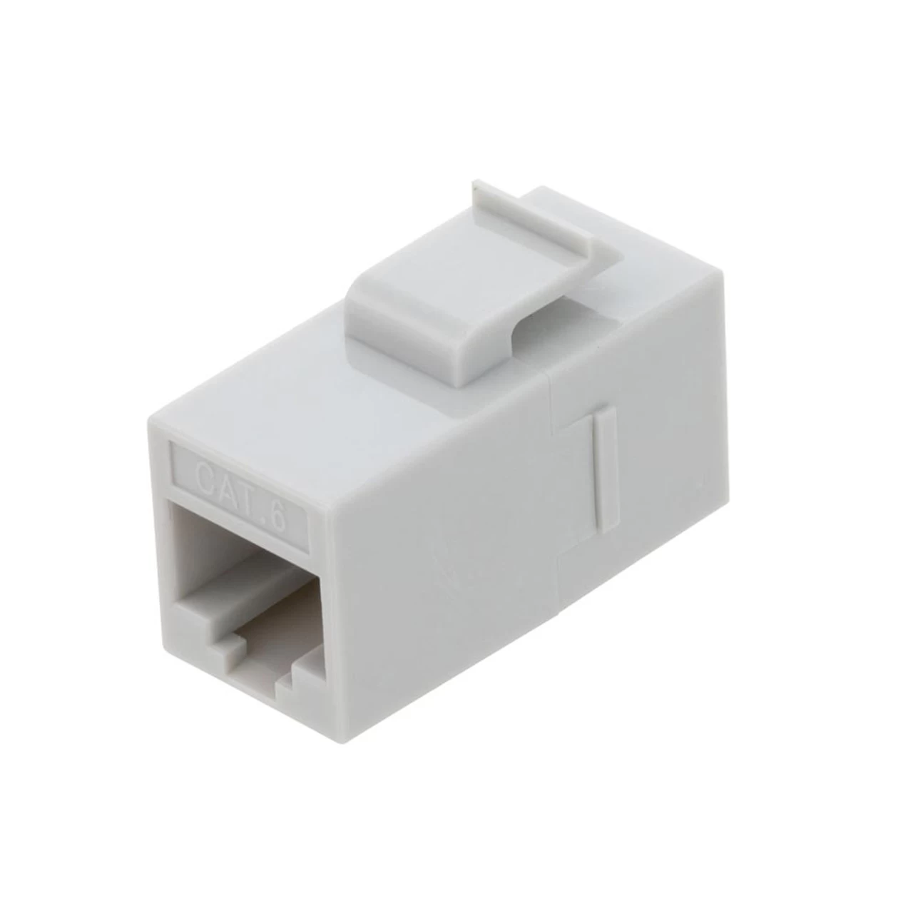 CAT6 UTP Inline Keystone Coupler, RJ45 Female To RJ45 Female, Snap-In, 25 Pack, Gray 7 CAT6 UTP Inline Keystone Coupler, RJ45 Female To RJ45 Female, Snap-In, 25 Pack, Gray - Image 5