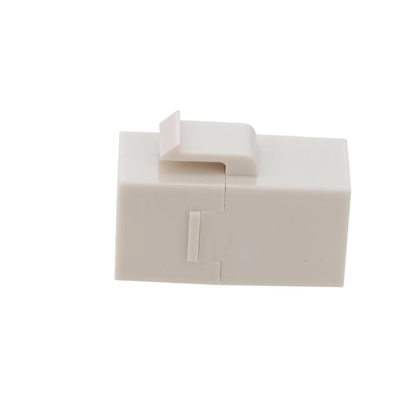 CAT6 UTP Inline Keystone Coupler, RJ45 Female To RJ45 Female, Snap-In, 15 Pack, Ivory 4 CAT6 UTP Inline Keystone Coupler, RJ45 Female To RJ45 Female, Snap-In, 15 Pack, Ivory - Image 2