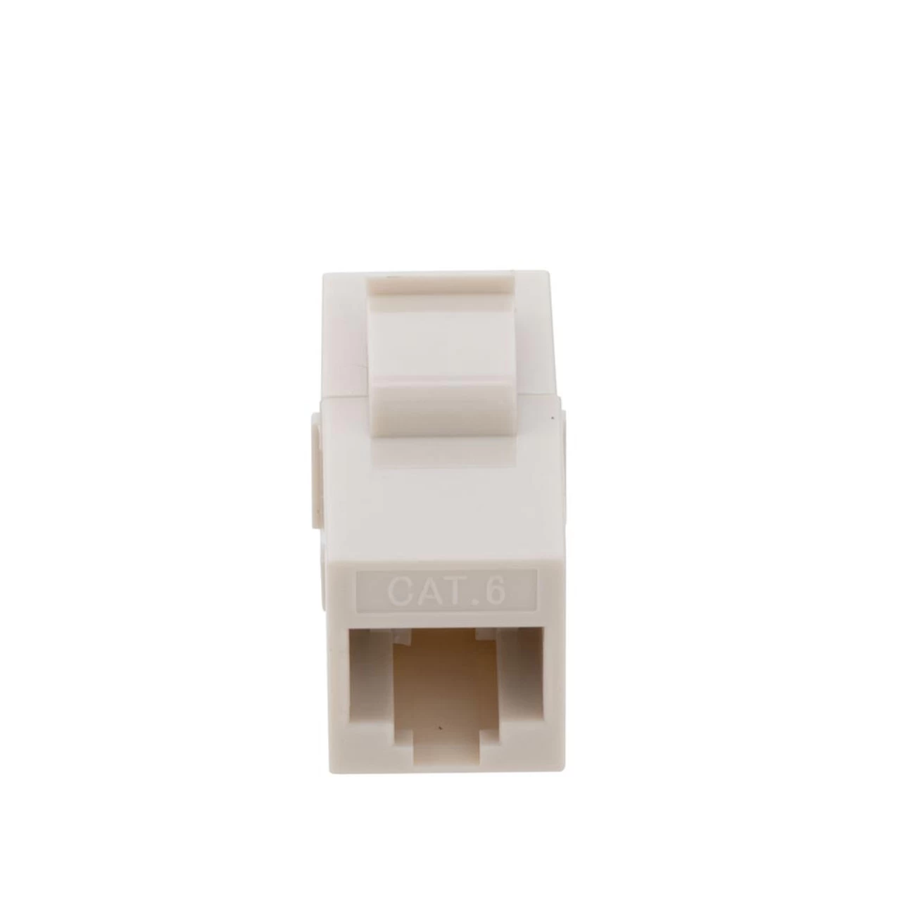 CAT6 UTP Inline Keystone Coupler, RJ45 Female To RJ45 Female, Snap-In, 25 Pack, Ivory 6 CAT6 UTP Inline Keystone Coupler, RJ45 Female To RJ45 Female, Snap-In, 25 Pack, Ivory - Image 4