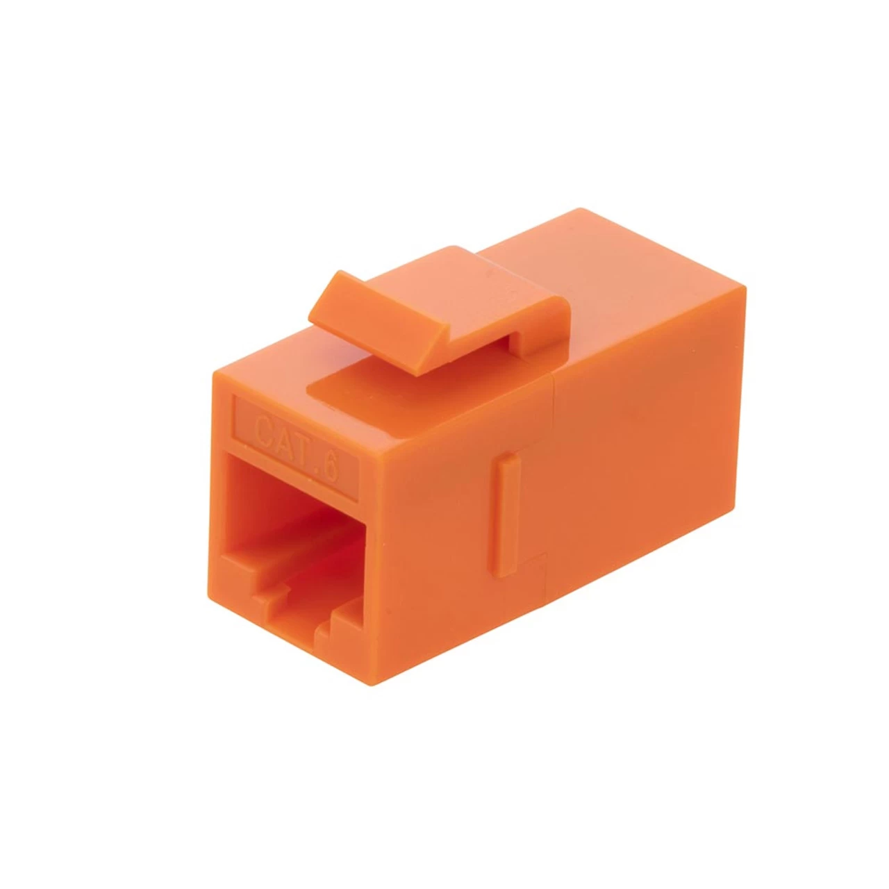 CAT6 UTP Inline Keystone Coupler, RJ45 Female To RJ45 Female, Snap-In, 10 Pack, Orange 3 CAT6 UTP Inline Keystone Coupler, RJ45 Female To RJ45 Female, Snap-In, 10 Pack, Orange