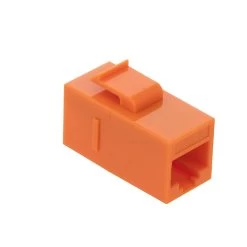CAT6 UTP Inline Keystone Coupler, RJ45 Female To RJ45 Female, Snap-In, 10 Pack, Orange 9 CAT6 UTP Inline Keystone Coupler, RJ45 Female To RJ45 Female, Snap-In, 10 Pack, Orange -Server Cabinet Accessories 00407080 3 58896.1667868808