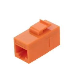 CAT6 UTP Inline Keystone Coupler, RJ45 Female To RJ45 Female, Snap-In, 10 Pack, Orange 11 CAT6 UTP Inline Keystone Coupler, RJ45 Female To RJ45 Female, Snap-In, 10 Pack, Orange -Server Cabinet Accessories 00407080 5 75053.1667868808