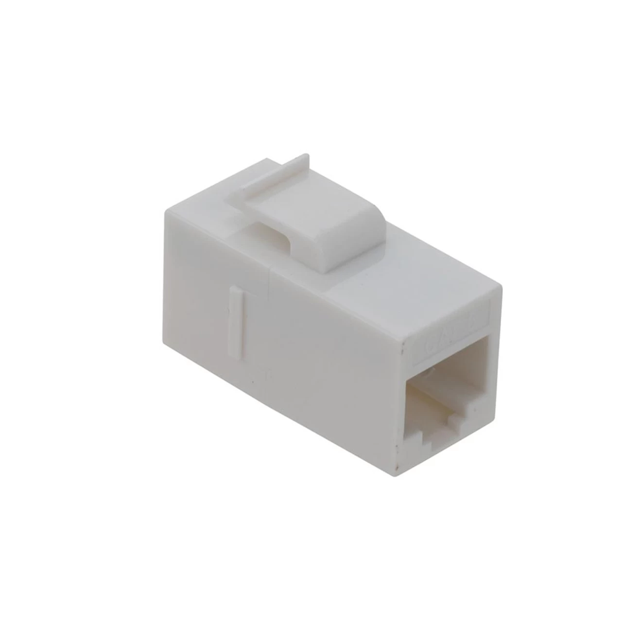 CAT6 UTP Inline Keystone Coupler, RJ45 Female To RJ45 Female, Snap-In, 15 Pack, White 5 CAT6 UTP Inline Keystone Coupler, RJ45 Female To RJ45 Female, Snap-In, 15 Pack, White - Image 3