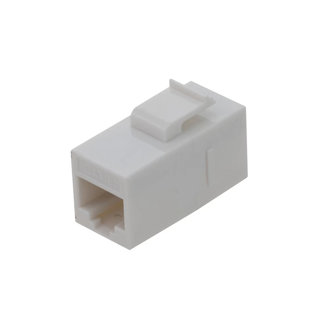 CAT6 UTP Inline Keystone Coupler, RJ45 Female To RJ45 Female, Snap-In, 25 Pack, White 7 CAT6 UTP Inline Keystone Coupler, RJ45 Female To RJ45 Female, Snap-In, 25 Pack, White - Image 5