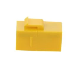 CAT6 UTP Inline Keystone Coupler, RJ45 Female To RJ45 Female, Snap-In, 10 Pack, Yellow -Server Cabinet Accessories 00407086 2 25266.1667858983