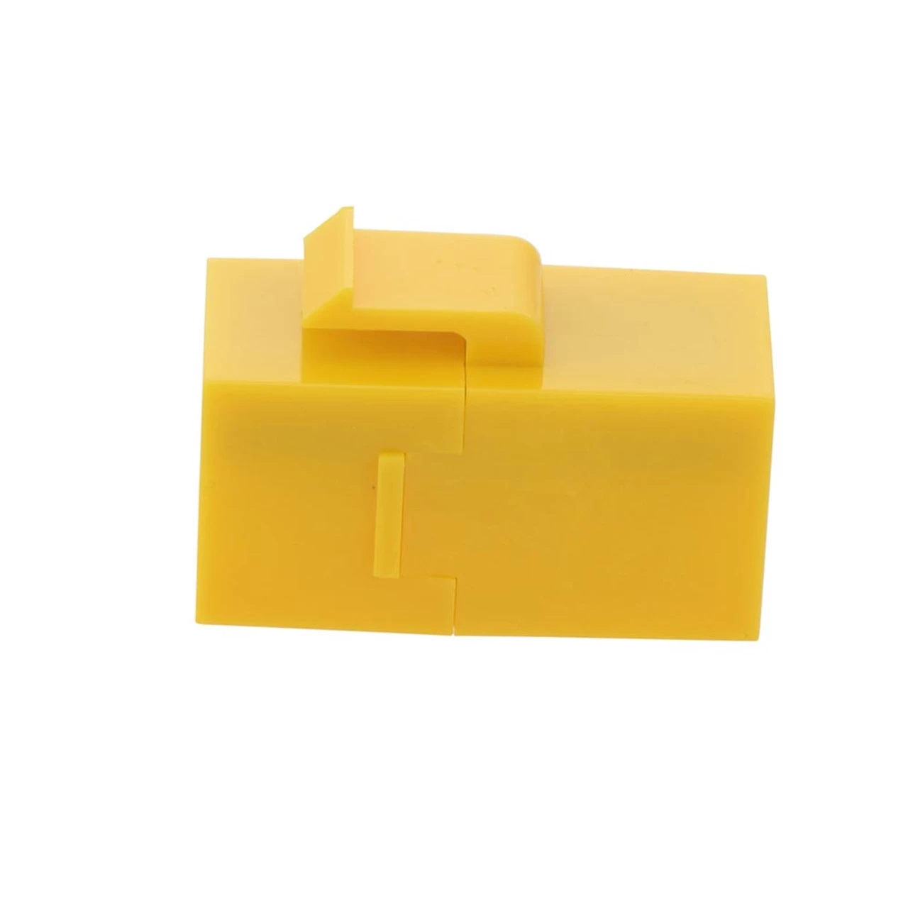 CAT6 UTP Inline Keystone Coupler, RJ45 Female To RJ45 Female, Snap-In, 15 Pack, Yellow 4 CAT6 UTP Inline Keystone Coupler, RJ45 Female To RJ45 Female, Snap-In, 15 Pack, Yellow - Image 2