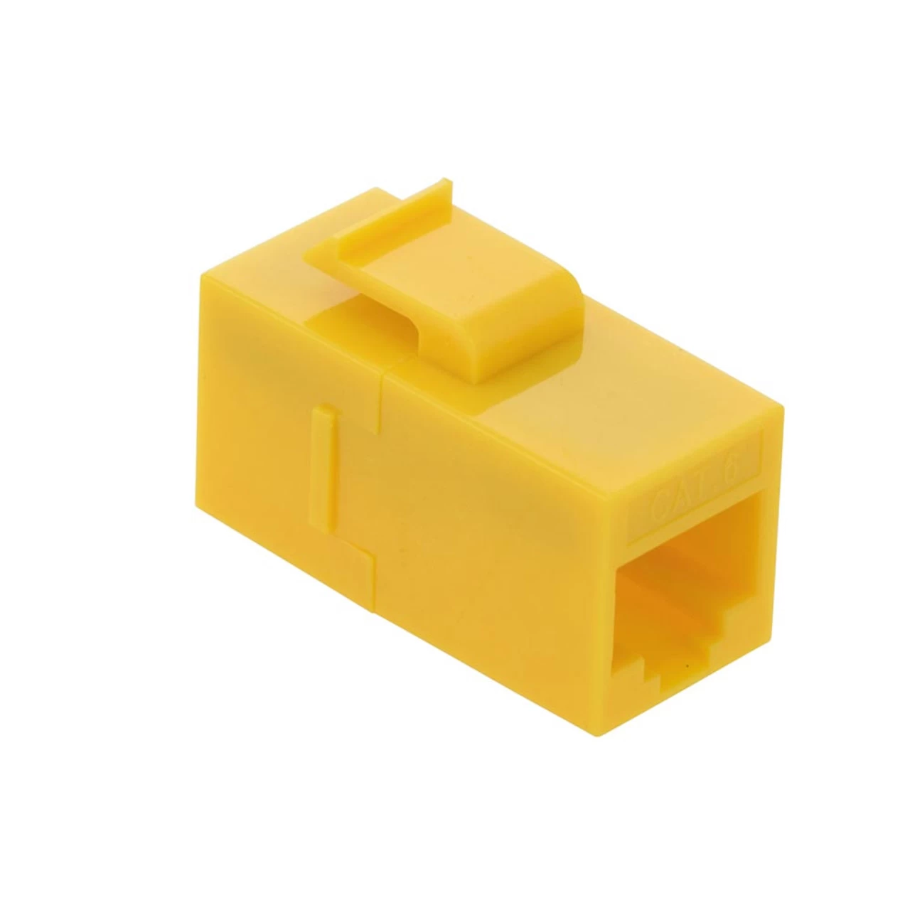 CAT6 UTP Inline Keystone Coupler, RJ45 Female To RJ45 Female, Snap-In, 15 Pack, Yellow 5 CAT6 UTP Inline Keystone Coupler, RJ45 Female To RJ45 Female, Snap-In, 15 Pack, Yellow - Image 3