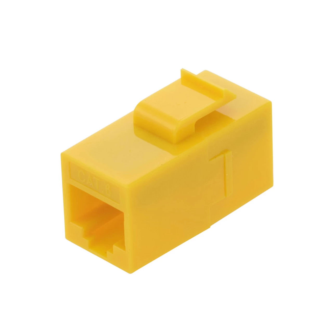 CAT6 UTP Inline Keystone Coupler, RJ45 Female To RJ45 Female, Snap-In, 15 Pack, Yellow 7 CAT6 UTP Inline Keystone Coupler, RJ45 Female To RJ45 Female, Snap-In, 15 Pack, Yellow - Image 5