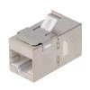 CAT6A FTP Inline Keystone Coupler, RJ45 Female To RJ45 Female, 10 Pack, Silver -Server Cabinet Accessories 00407095 1 43264.1668101718