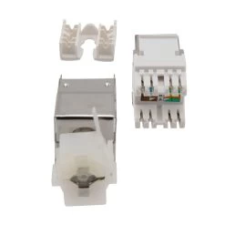 180 Degree CAT5E Keystone Jack, RJ45 Female, 15 Pack, FTP Shielded -Server Cabinet Accessories 00407099 5 47237.1660683418