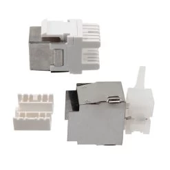 180 Degree CAT6 Keystone Jack, RJ45 Female, 15 Pack, FTP Shielded -Server Cabinet Accessories 00407102 3 35181.1660683422