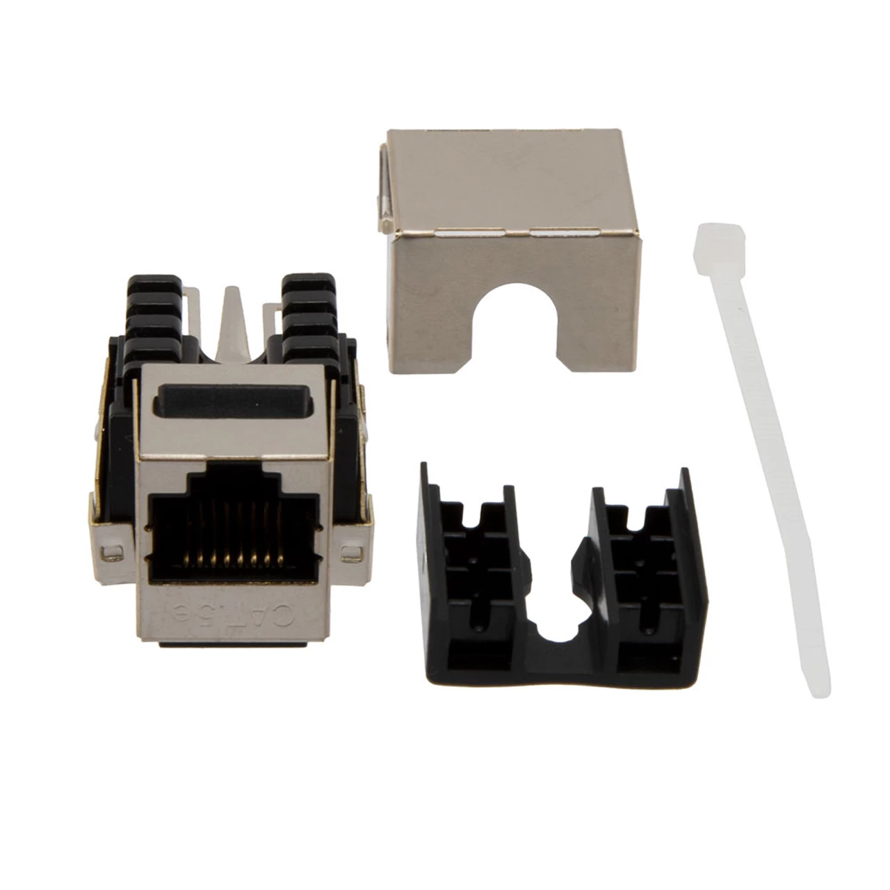 90 Degree CAT5E Keystone Jack, RJ45 Female, 10 Pack, FTP Shielded 4 90 Degree CAT5E Keystone Jack, RJ45 Female, 10 Pack, FTP Shielded - Image 2