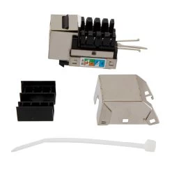 90 Degree CAT6 Keystone Jack, RJ45 Female, 15 Pack, FTP Shielded -Server Cabinet Accessories 00407111 3 38284.1660683433