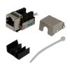 90 Degree CAT6 Keystone Jack, RJ45 Female, 25 Pack, FTP Shielded 1 90 Degree CAT6 Keystone Jack, RJ45 Female, 25 Pack, FTP Shielded -Server Cabinet Accessories 00407112 1 63828.1660683434