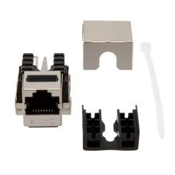 90 Degree CAT6 Keystone Jack, RJ45 Female, 25 Pack, FTP Shielded -Server Cabinet Accessories 00407112 2 34729.1660683434