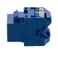 CAT6A Unshielded Toolless Keystone Jack, 10 Pack, Blue 8 CAT6A Unshielded Toolless Keystone Jack, 10 Pack, Blue -Server Cabinet Accessories 00407181 2 43967.1682015694