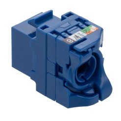 CAT6A Unshielded Toolless Keystone Jack, 10 Pack, Blue 9 CAT6A Unshielded Toolless Keystone Jack, 10 Pack, Blue -Server Cabinet Accessories 00407181 3 60699.1682015694