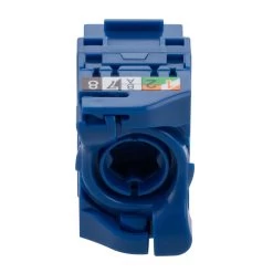 CAT6A Unshielded Toolless Keystone Jack, 10 Pack, Blue 10 CAT6A Unshielded Toolless Keystone Jack, 10 Pack, Blue -Server Cabinet Accessories 00407181 4 30918.1682015694