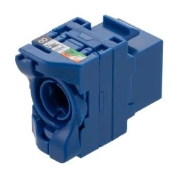 CAT6A Unshielded Toolless Keystone Jack, 10 Pack, Blue 11 CAT6A Unshielded Toolless Keystone Jack, 10 Pack, Blue -Server Cabinet Accessories 00407181 5 06276.1682015694