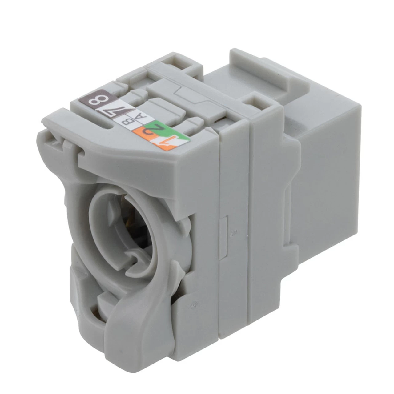 CAT6A Unshielded Toolless Keystone Jack, 10 Pack, Grey 7 CAT6A Unshielded Toolless Keystone Jack, 10 Pack, Grey - Image 5