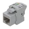 CAT6A Unshielded Toolless Keystone Jack, 15 Pack, Grey 2 CAT6A Unshielded Toolless Keystone Jack, 15 Pack, Grey -Server Cabinet Accessories 00407185 1 46370.1682015705