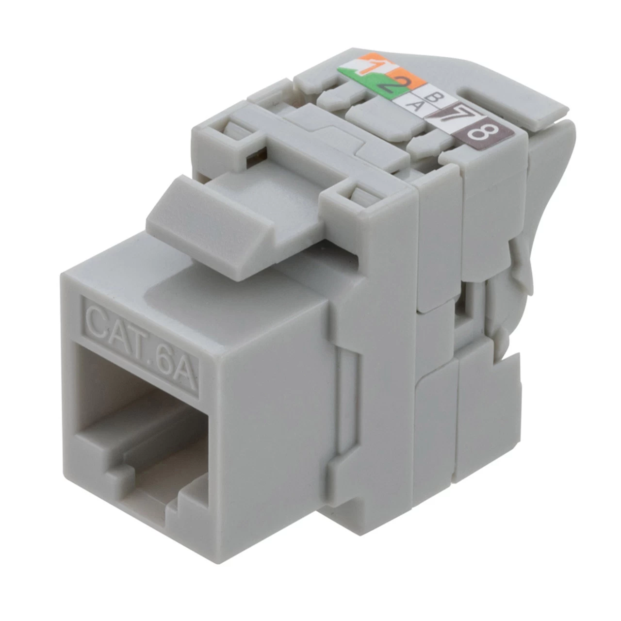 CAT6A Unshielded Toolless Keystone Jack, 15 Pack, Grey 3 CAT6A Unshielded Toolless Keystone Jack, 15 Pack, Grey