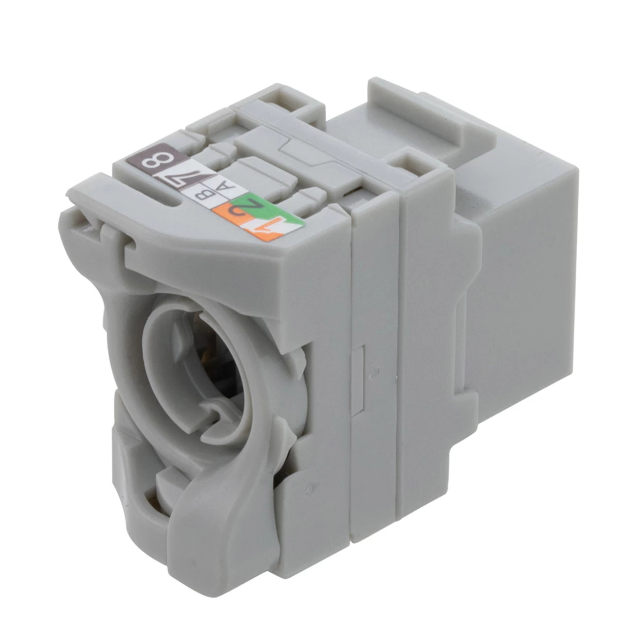 CAT6A Unshielded Toolless Keystone Jack, 15 Pack, Grey 7 CAT6A Unshielded Toolless Keystone Jack, 15 Pack, Grey - Image 5
