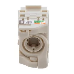CAT6A Unshielded Toolless Keystone Jack, 15 Pack, Ivory 10 CAT6A Unshielded Toolless Keystone Jack, 15 Pack, Ivory -Server Cabinet Accessories 00407188 4 96935.1682015714