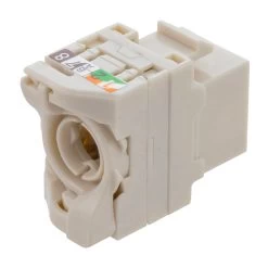 CAT6A Unshielded Toolless Keystone Jack, 15 Pack, Ivory 11 CAT6A Unshielded Toolless Keystone Jack, 15 Pack, Ivory -Server Cabinet Accessories 00407188 5 45826.1682015714