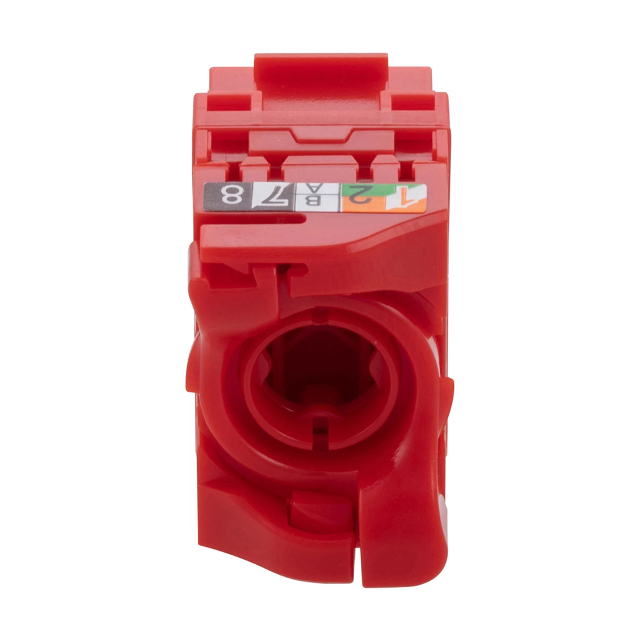 CAT6A Unshielded Toolless Keystone Jack, 10 Pack, Red 6 CAT6A Unshielded Toolless Keystone Jack, 10 Pack, Red - Image 4