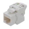 CAT6A Unshielded Toolless Keystone Jack, 10 Pack, White -Server Cabinet Accessories 00407193 1 18674.1682015728