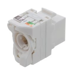 CAT6A Unshielded Toolless Keystone Jack, 10 Pack, White -Server Cabinet Accessories 00407193 5 71886.1682015728