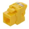 CAT6A Unshielded Toolless Keystone Jack, 10 Pack, Yellow 2 CAT6A Unshielded Toolless Keystone Jack, 10 Pack, Yellow -Server Cabinet Accessories 00407196 1 51004.1682015735