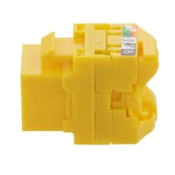 CAT6A Unshielded Toolless Keystone Jack, 10 Pack, Yellow 8 CAT6A Unshielded Toolless Keystone Jack, 10 Pack, Yellow -Server Cabinet Accessories 00407196 2 87583.1682015735