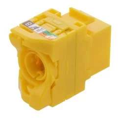 CAT6A Unshielded Toolless Keystone Jack, 10 Pack, Yellow 11 CAT6A Unshielded Toolless Keystone Jack, 10 Pack, Yellow -Server Cabinet Accessories 00407196 5 26741.1682015735