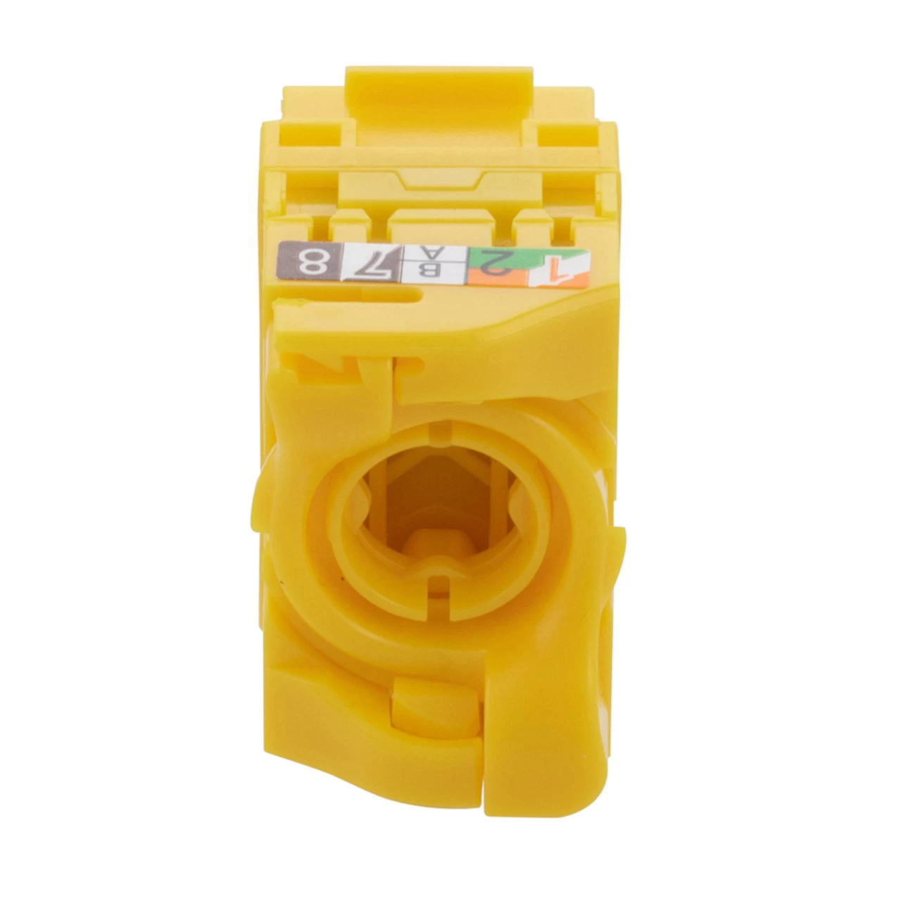 CAT6A Unshielded Toolless Keystone Jack, 15 Pack, Yellow 6 CAT6A Unshielded Toolless Keystone Jack, 15 Pack, Yellow - Image 4