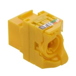 CAT6A Unshielded Toolless Keystone Jack, 25 Pack, Yellow 9 CAT6A Unshielded Toolless Keystone Jack, 25 Pack, Yellow -Server Cabinet Accessories 00407198 3 17980.1682015742