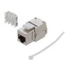 CAT6A Shielded Toolless Keystone Jack, 25 Pack, Silver 2 CAT6A Shielded Toolless Keystone Jack, 25 Pack, Silver -Server Cabinet Accessories 00407201 1 03777.1682015751