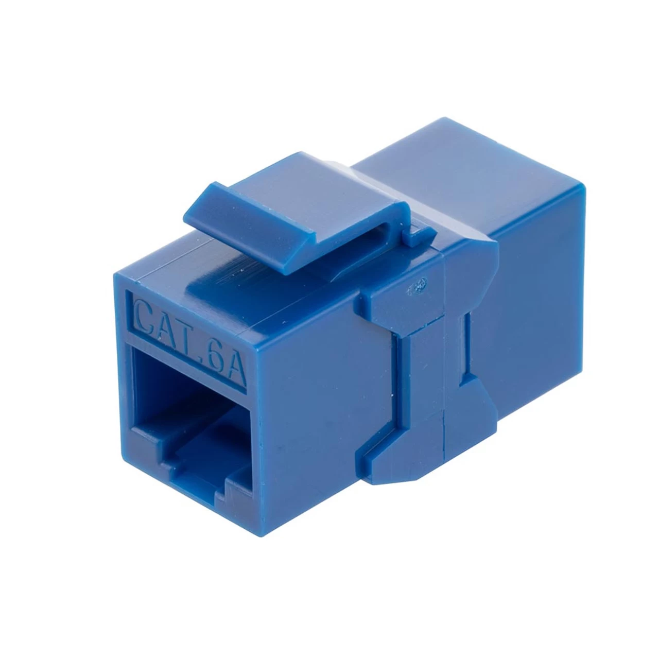 CAT6A UTP Inline Keystone Coupler, 25 Pack, Blue 3 CAT6A UTP Inline Keystone Coupler, 25 Pack, Blue