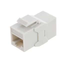 CAT6A UTP Inline Keystone Coupler, 10 Pack, Grey
